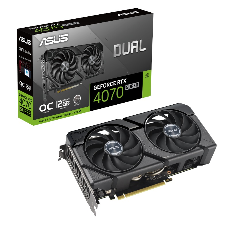 ASUS RTX4070 SUPER 12GB GDDR6X 192BIT 3xDP/HDMI (DUAL-RTX4070S-O12G)