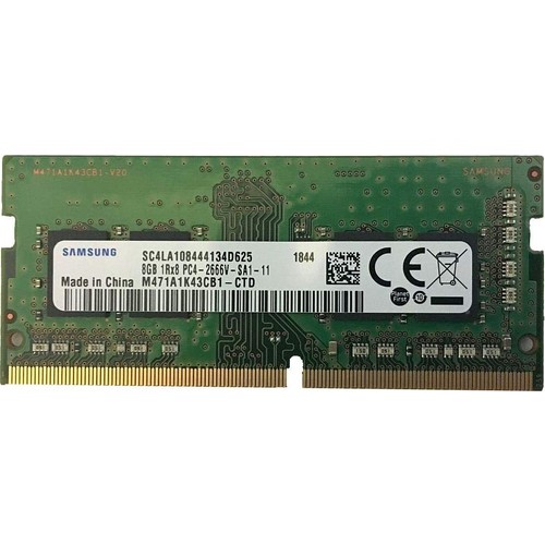 8 GB DDR4 2666MHz SAMSUNG CL19 1.2V SODIMM KUTUSUZ (M471A1K43CB1-CTD)  