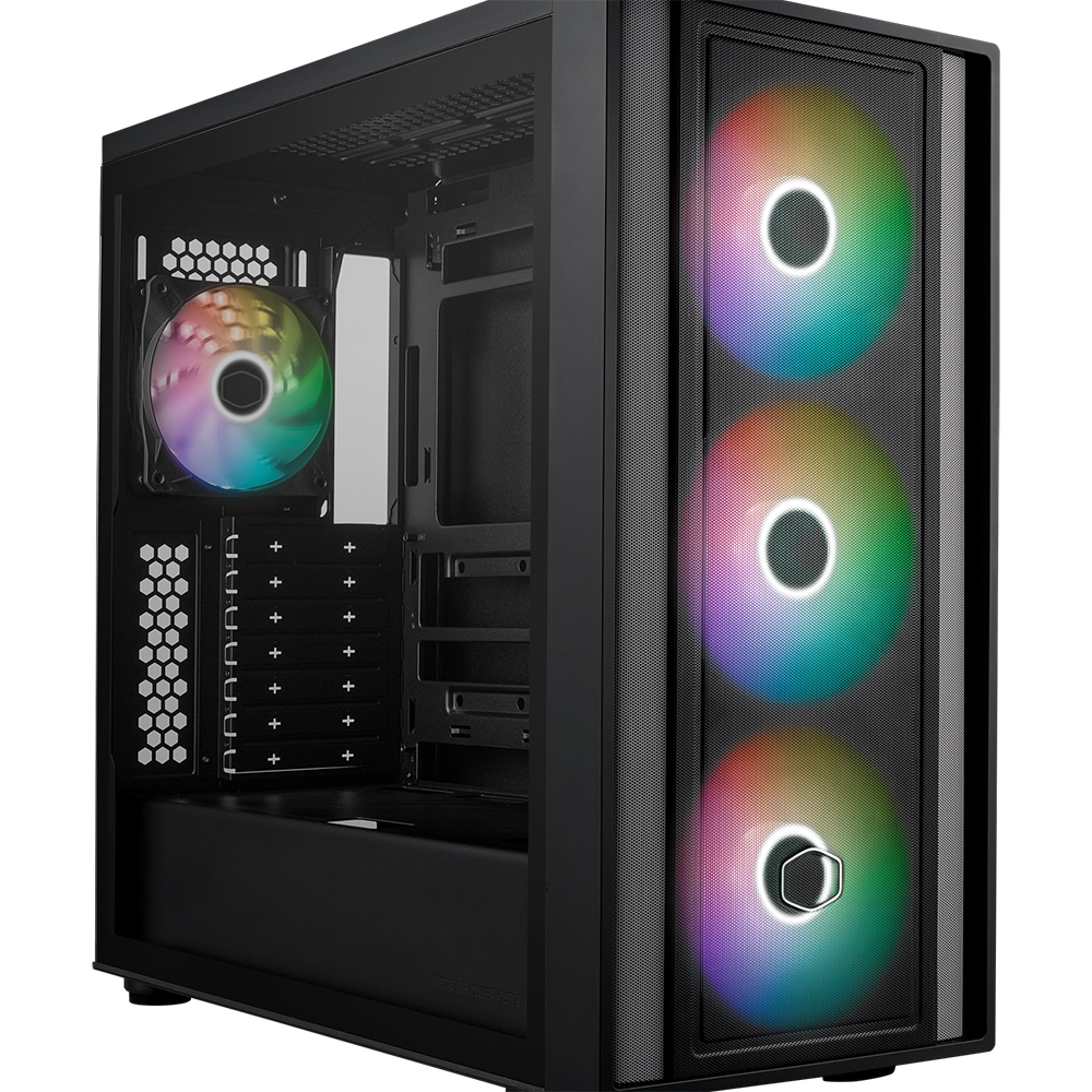 COOLER MASTER MASTERBOX MB600 USB3.2 3x14CM 1x12CM ARGB FAN SIYAH ATX KASA