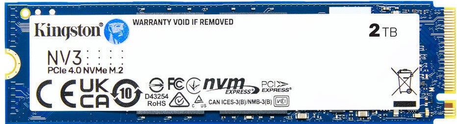 KINGSTON NV3 2 TB NVME GEN4 SSD 6000/5000 (SNV3S/2000G)