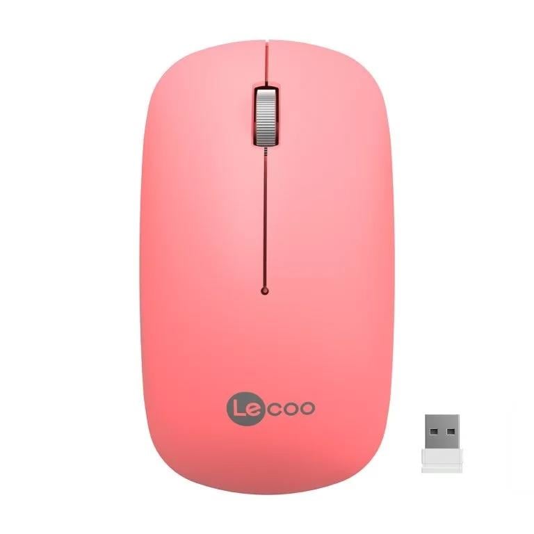 LECOO WS214 USB KABLOSUZ MOUSE PEMBE