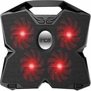 Inca INC-3280 3 Tutacaklı 4 Fanlı Led Işık 11"-17" Led Notebook Soğutucu( Fan Hızı Ayarlama Dümesi) 