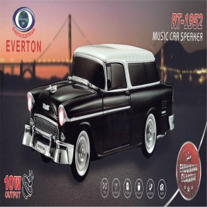 EVERTON RT-1950 Siyah Arabalı  Bluetooth Fm-Usb-Tf-Aux Şarjlı Nostaljik Radyo