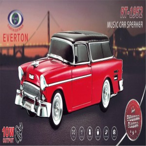 EVERTON RT-1951 Kırmızı Bluetooth Fm-Usb-Tf-Aux Şarjlı Nostaljik Radyo