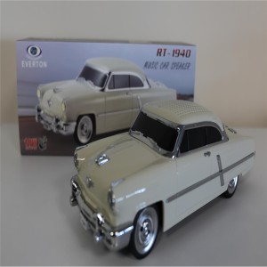 EVERTON RT-1940 Bej Arabalı  Bluetooth Fm-Usb-Tf-Aux Şarjlı Nostaljik Radyo