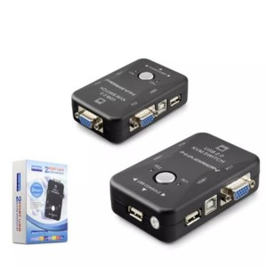HADRON HDX1360 VGA USB KVM SWITCH 2GİRİŞ 1ÇIKIŞ SİYAH