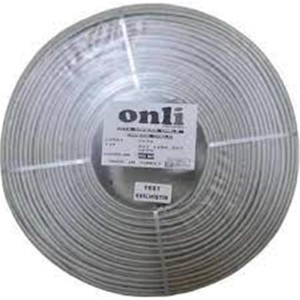 Onli 2+1 PE 1x0,50 mini Coax 2x0,50mm 100 metre Dış Ortam CCA Kamera Kablosu