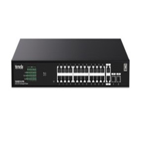 Tenda TEG2228P-24-410W 24 Port 10-100-1000 + 2 Port SFP + 2 Port Uplink Cloud Yönetilebilir