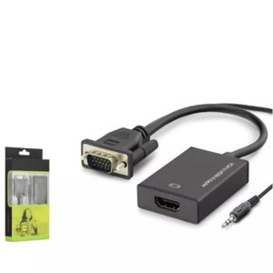 Hadron Hdx7794 Vga To Hdmi F Çevirici + Audio 1080P Siyah