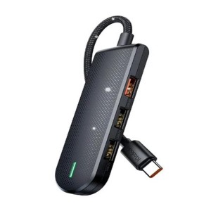 MCDODO HU-1430 5 in 1 Type-C Çoklayıcı (USB3.0x1+USB2.0x2+SD-TF Card Slotx1)- Gri