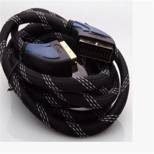 S-LİNK SLX-936 SCART TO SCART 3MT GOLD KILIFLI KABLO 