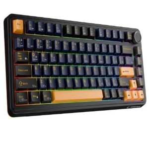 Rampage Quell Siyah Hot Swap 2.4G + BT Wireless RGB Gasket Oil Switch Türkçe Q PBT  Mekanik Klavye