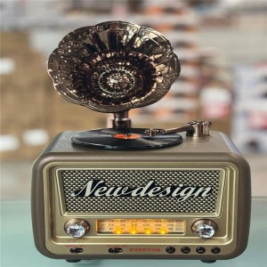 Everton Rt-609  Bluetooth Fm-Usb-Tf-Aux  Şarjlı Nostaljik Radyo