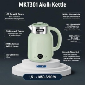 Makim MKT301 AKILLI YEŞİL KETTLE 