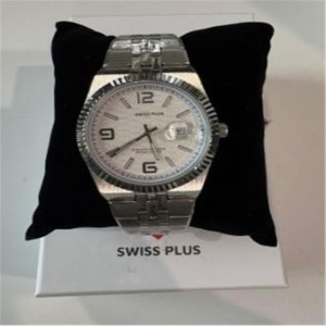 Swiss Plus Man Watch Premium Seri Model-4 ST3442AGS White-Silver