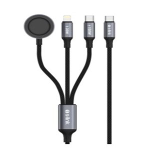 S-link Armor CLW-01 100W 1.2m Type-C to Type-C Lightning  Siyah Hızlı Şarj Kablosu