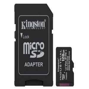 Kingston SDCIT2-128GB 128GB microSDXC Industrial C10 A1 pSLC Card + SD Adapter Hafıza Kartı