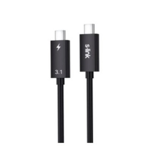 S-link SL-TC302 Thunderbolt 3.0 2m 4k 60Hz PD100W TypeC to TypeC 40Gbps Hızlı Data Kablosu