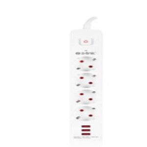 S-link SPG403U 1.5m 1.5mm 100 yüzde  Bakır 750 Joule 3 Usb 5V2.4A 4lü Anahtarlı Akım Korumalı Priz