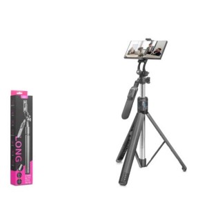 NODAR ND1050 Telefon Tripodu ve Selfie Çubuğu Seti Bluetooth Kumandalı 201 cm - Siyah