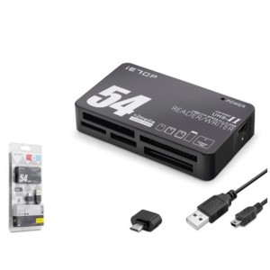 iETOP TC209 USB Type-C All in One Kart Okuyucu SD MicroSD MMC MS 480 Mbps Siyah