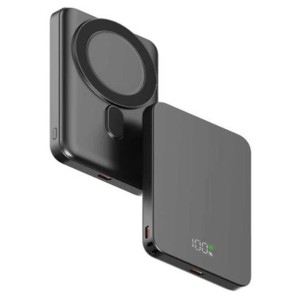 Snapron SNP-3020 Slim PD 22.5W Hızlı Şarj Lcd Ekran Magsafe 5000 mAh Powerbank