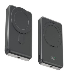 Snapron SNP-3025 PD 22.5W Hızlı Şarj Lcd Ekran Magsafe 10000 mAh Powerbank