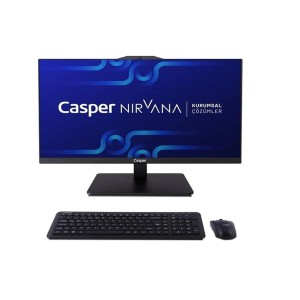 Casper Nirvana A90.1362-BE00A-V-S Siyah i7 13620H 16GB RAM 500GB 23.8" W11 Home Pivot All In One