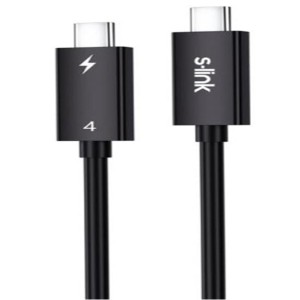S-link SL-TC401 Thunderbolt 4.0 1m 8k 60Hz PD100W TypeC to TypeC 40Gbps Hızlı Data Kablosu