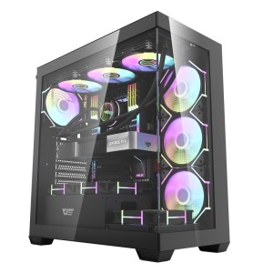 darkFlash DS900-B 650W 80+ Power Supply 4-12cm ARGB  Fan Siyah Kasa