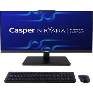 Casper Nirvana A90.1342-BE00A-V-S-K Siyah i5-13420H 16GB RAM 500GB NVME 23.8" Pivot W11H All In One