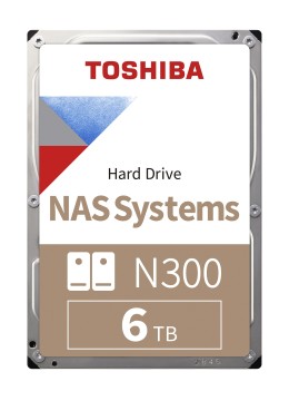 TOSHIBA N300 6 TB 7200RPM 256MB SATA3 180TB/Y NAS (HDWG460UZSVA)