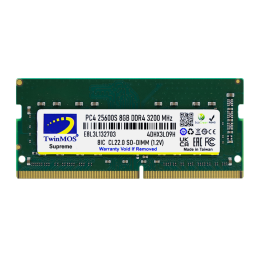 8 GB DDR4 3200MHz TWINMOS CL22 1.2V SODIMM (MDD48GB3200N)