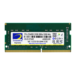 32 GB DDR4 3200MHz TWINMOS CL22 1.2V SODIMM (MDD432GB3200N)