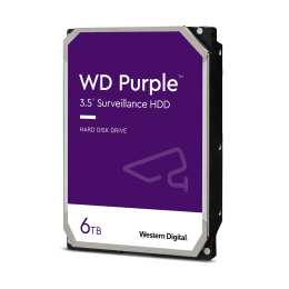 WD PURPLE 6 TB 256MB SATA3 180TB/Y 7/24 (WD64PURZ)