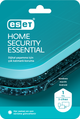 ESET HOME SECURITY ESSENTIAL 3 KULLANICI 1 YIL