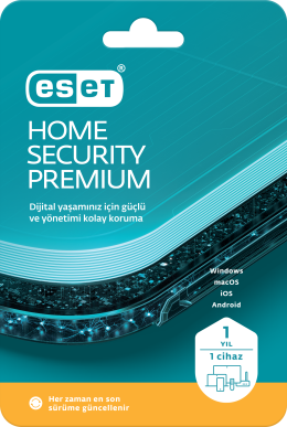ESET HOME SECURITY PREMIUM 1 KULLANICI 1 YIL