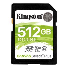 512 GB KINGSTON CANVAS SELECT PLUS SDXC UHS-I 100MB/S(SDS2/512GB)