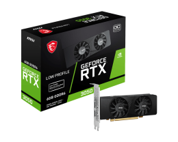 MSI RTX3050 6GB GDDR6 96BIT DP/2xHDMI (GEFORCE RTX 3050 LP 6G OC)