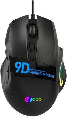 LECOO MS130 KABLOLU RGB MAKRO TUSLU OPTIK GAMING MOUSE SIYAH